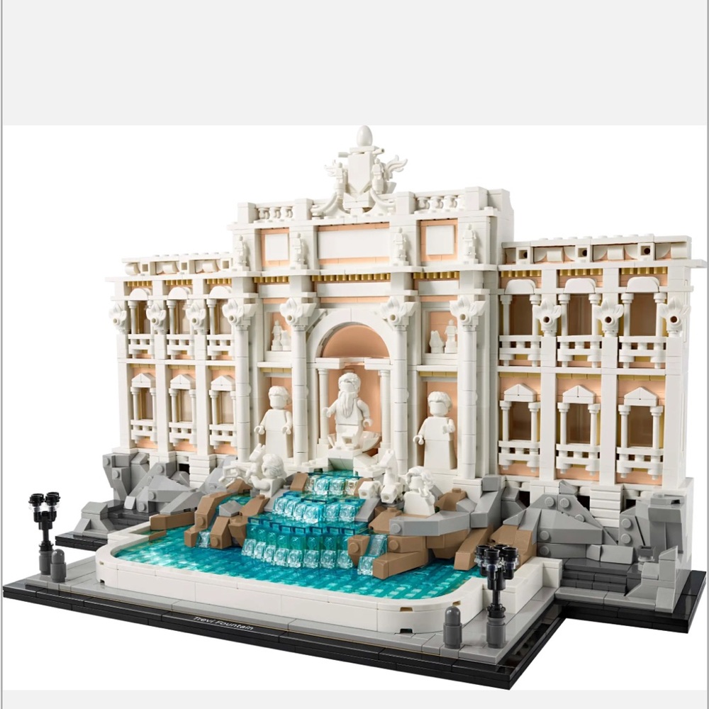 New LEGO Architecture Trevi Fountain Building Set for Adults, 1880pc, 21062